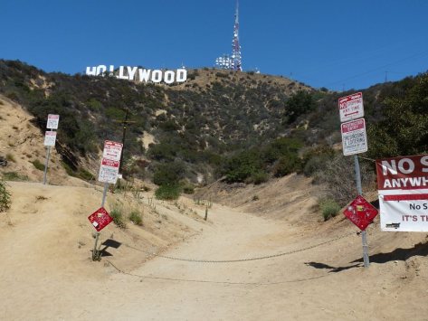 No Access Hollywood Sign